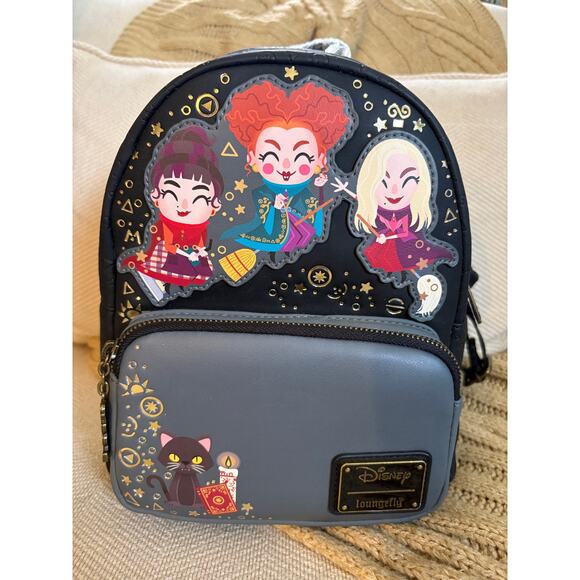 Loungefly Disney Hocus Pocus Chibi Mini Backpack NWT - Picture 2 of 9